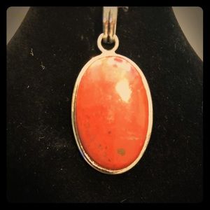 Burnt Sienna colored Agate Pendant-REDUCED PRICE!!